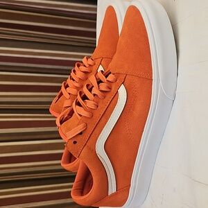 Vans Bold Orange Suede Shoes